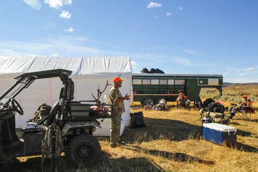 Elk Hunting Camp in Colorado